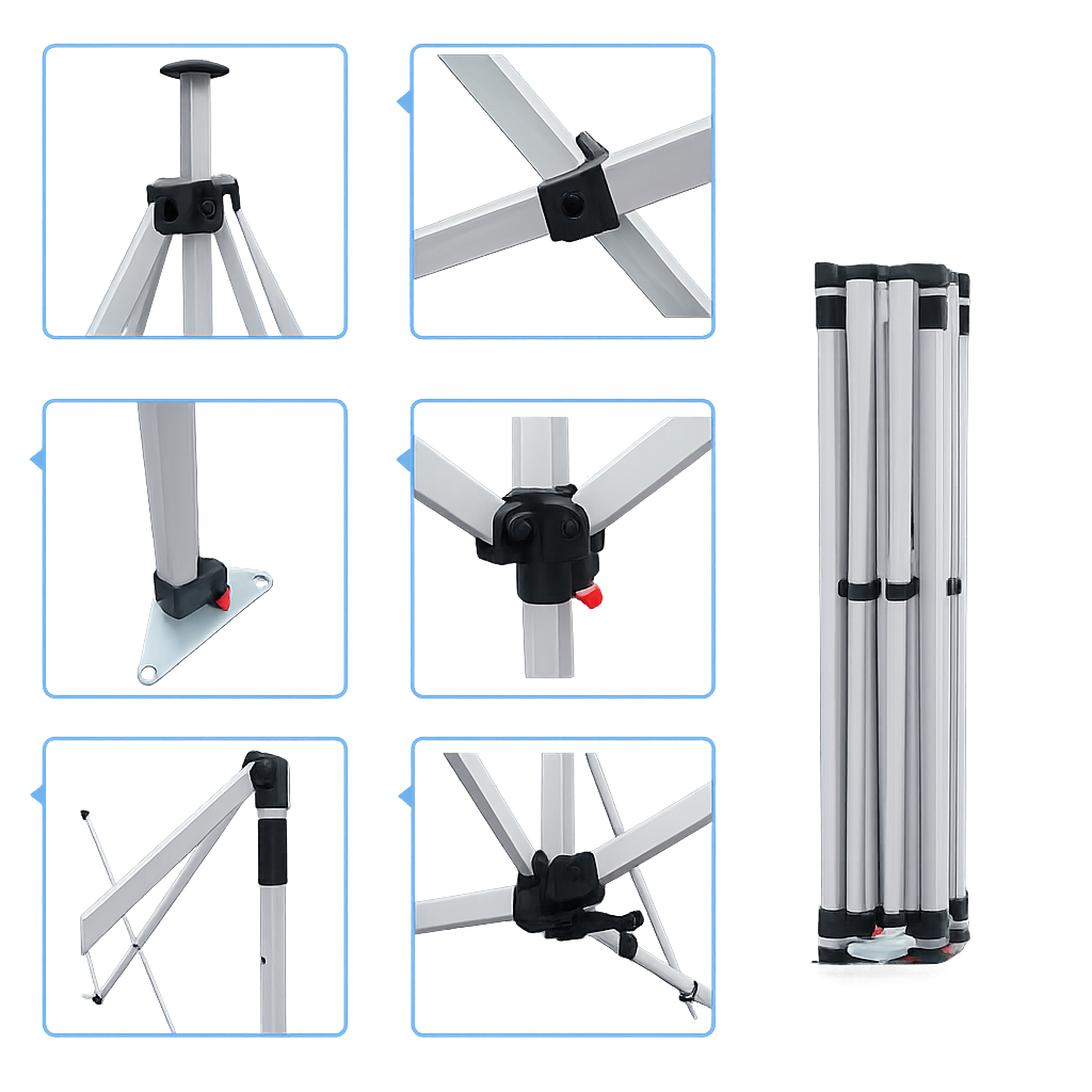 Toldo Hexagonal 3 × 4,5 m — Estructura de Fierro