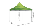 Toldo Hexagonal 3 × 3 m — Estructura de Fierro
