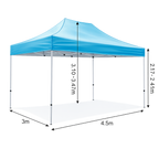 Toldo Hexagonal 3 × 4,5 m — Estructura de Fierro