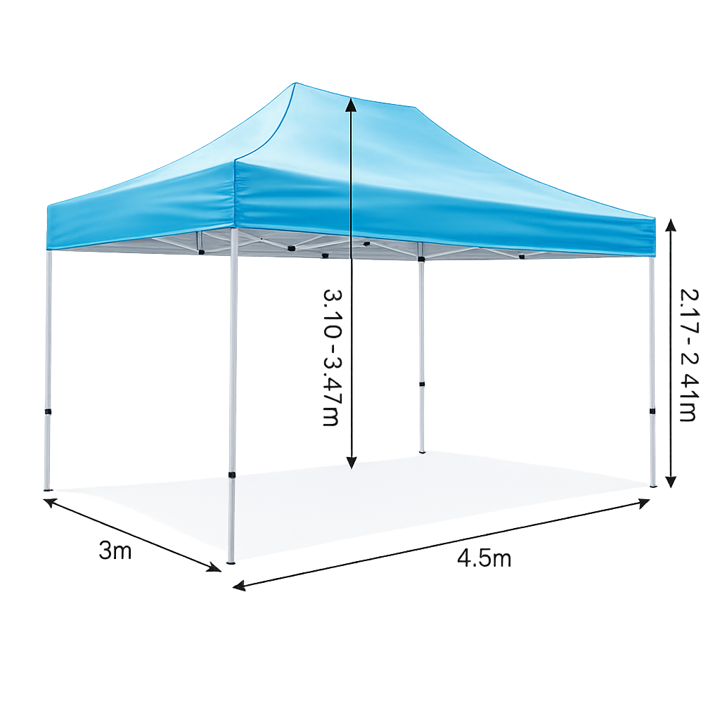 Toldo Hexagonal 3 × 4,5 m — Estructura de Fierro